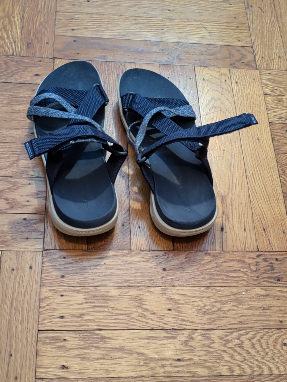 Ladies Navy Blue Merrell Strap Sandals